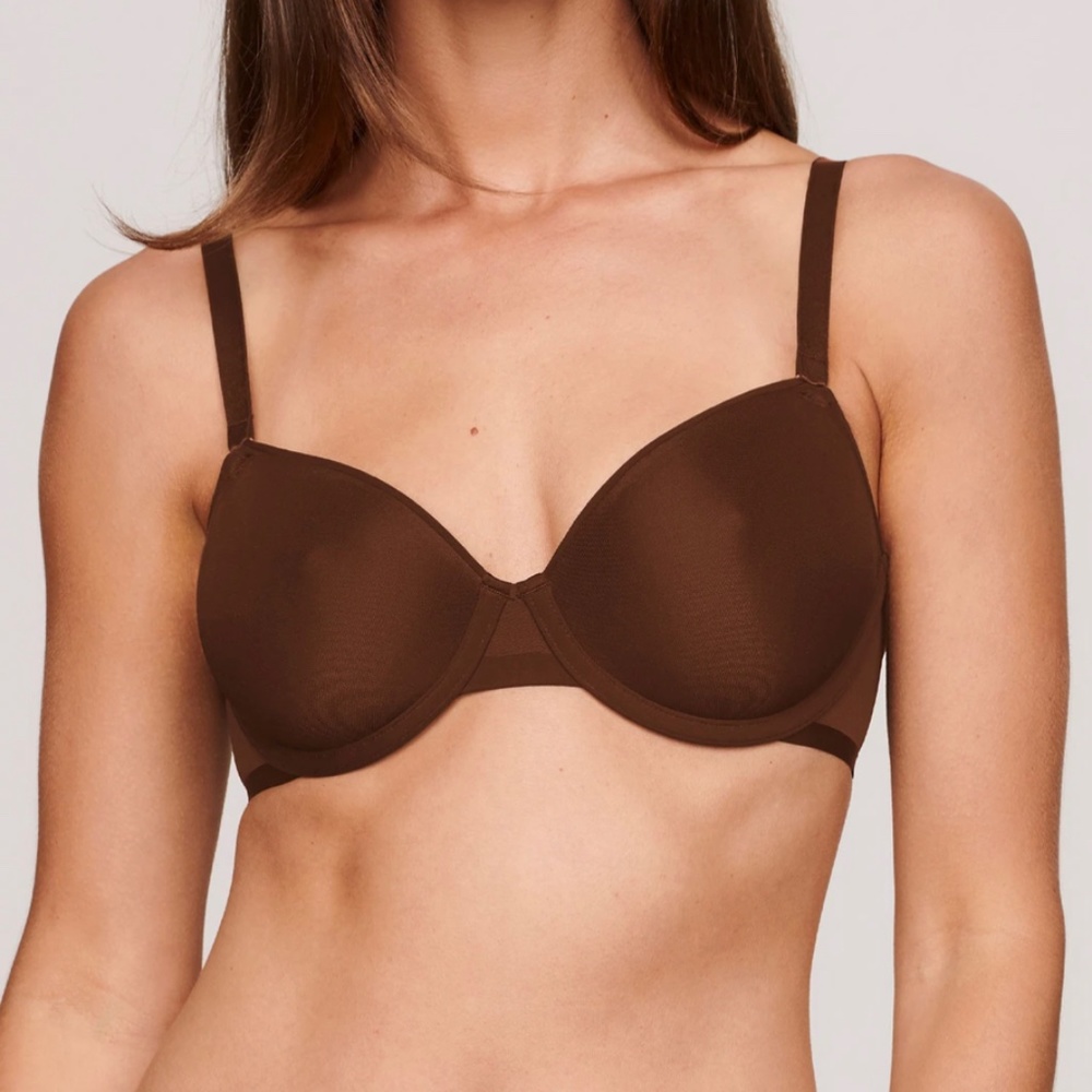Cuup Demi Mesh Bra, Espresso 34B